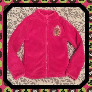 Girls Disney Store fleece zip up jacket sz. 4